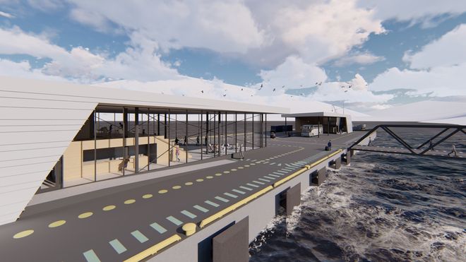 Bygger ny flytekai i Longyearbyen