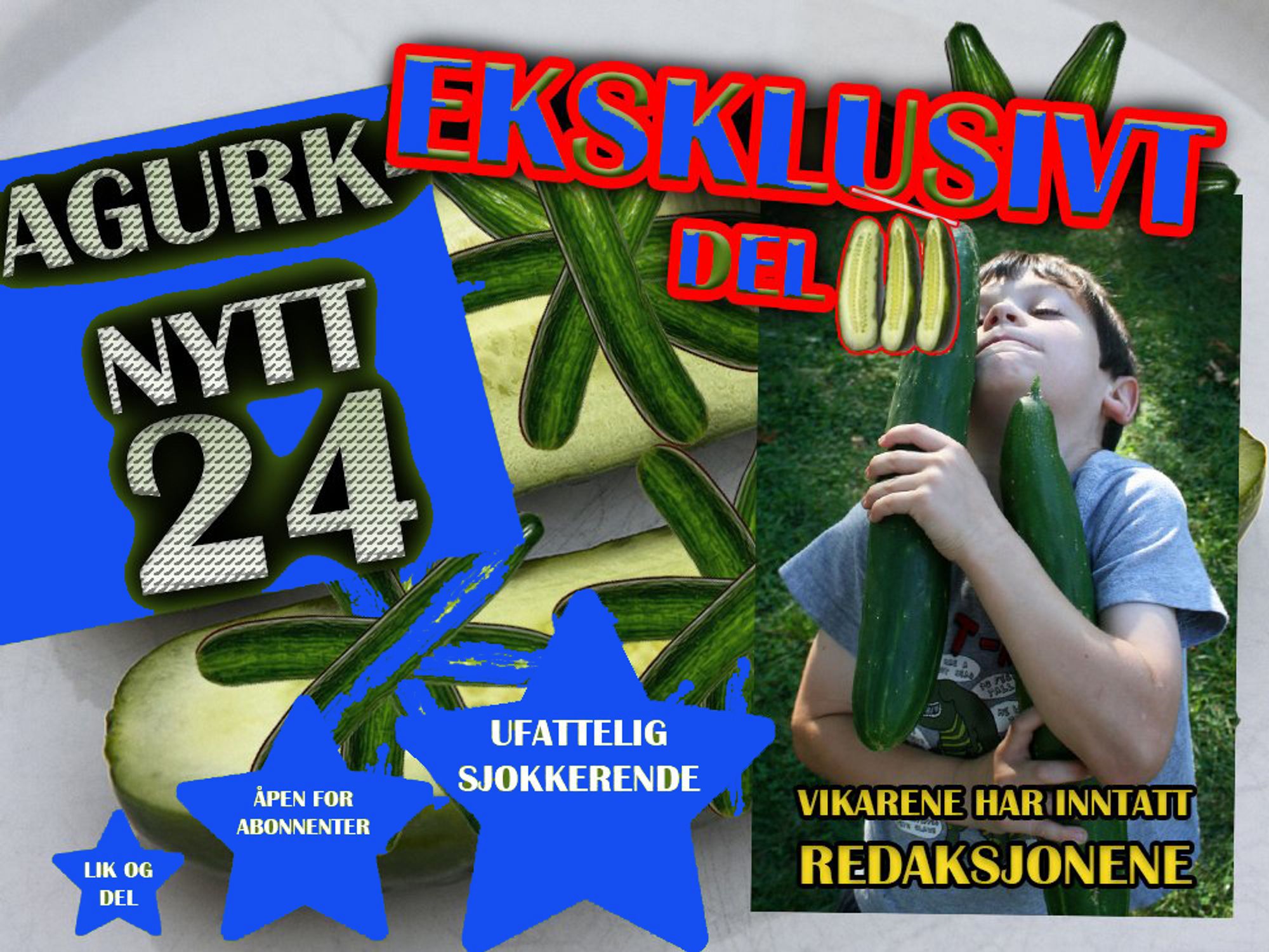 Vi orka ikke lage nytt bilde, så vi tok det fra i fjor. Så lot vi våre kunstneriske evner gjøre noe med fargene. Serr.