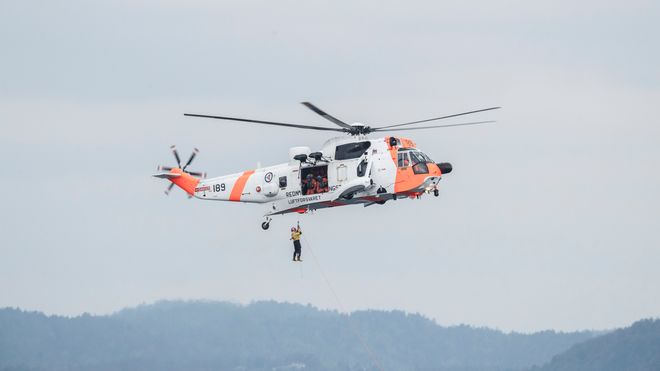 Illustrasjon. Sea King-helikopter.