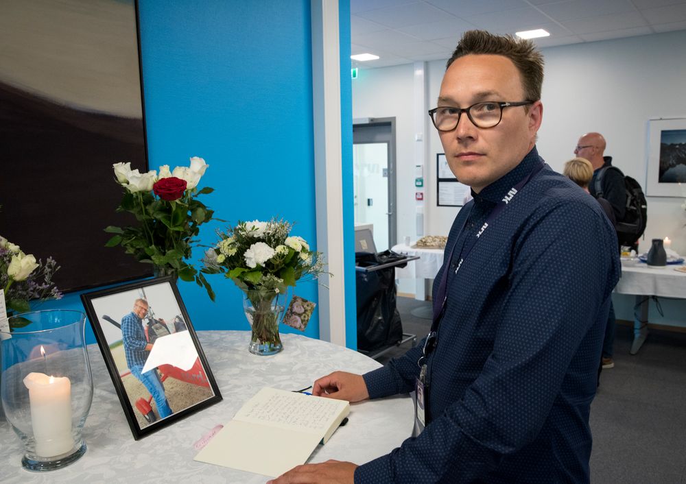 Robin Mortensen (40) i NRK Finnmark sørger over tapet av sjefen Morten Ruud, som mistet livet i en ulykke lørdag.