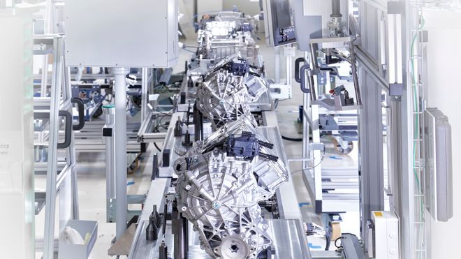 En ferdigstilt elektrisk motor fra Audi.