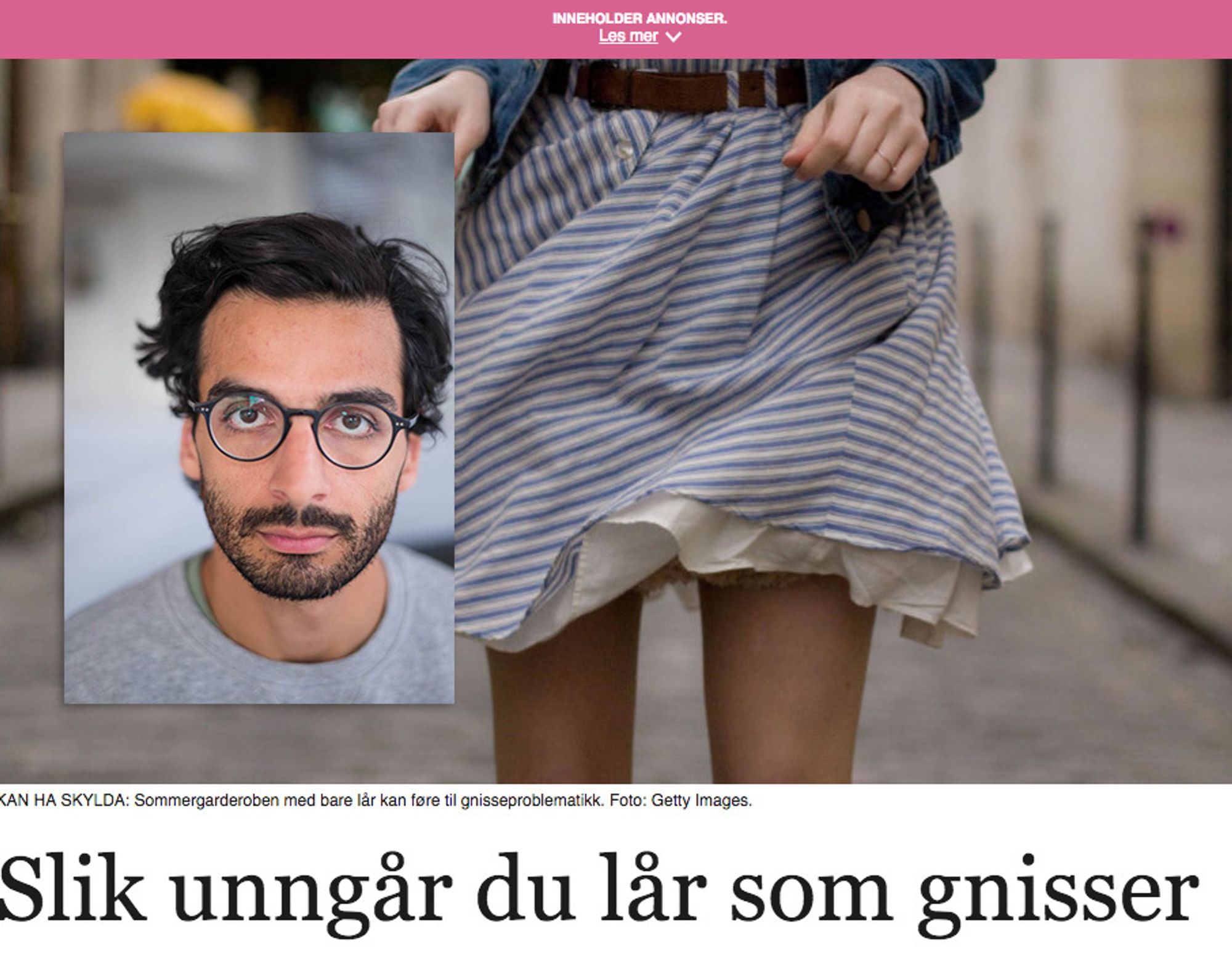 Kaveh Rashidi reagerer på MinMote-artikkel. Foto: Erlend Berge/Skjermdump fra MinMote
