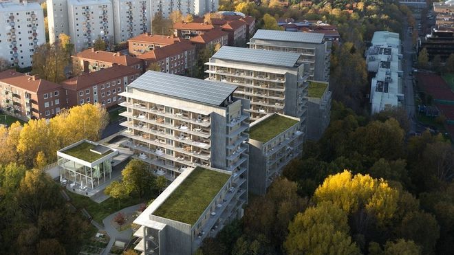 Sveriges svar på Obos skal ha solceller på alle nye tak