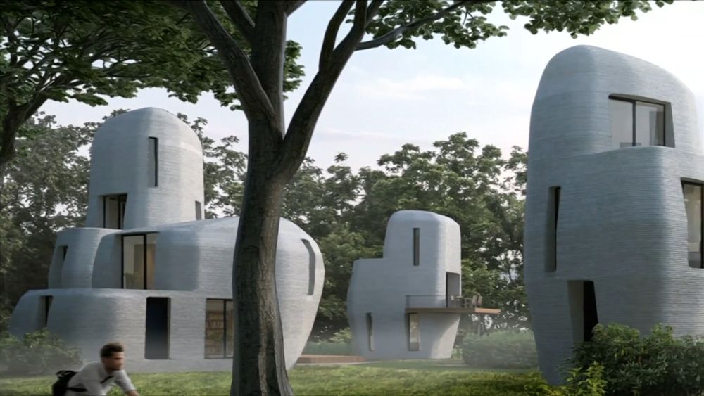 3D-printer avanserte boliger i betong med mindre materiale - gir helt nye muligheter for design