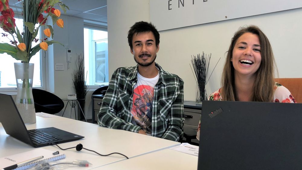 Chris Ghai (UiO) og Hedda Vik (NTNU). UiO (Matetmatikk Informatikk Teknologi) og NTNU (Siv.ing-studiet innenfor Industriell matematikk, med utveksling til Lausanne i Sveits).