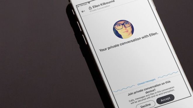 Skype med støtte for ende-til-ende-kryptering gjennom Private Conversations.
