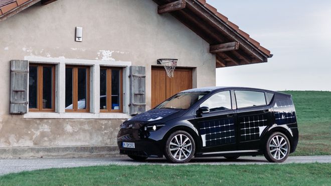 Solcelleelbil fra Sono Motors.