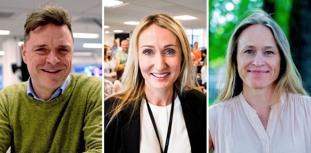 Espen Egil Hansen i Aftenposten, Kirsti Husby i Adresseavisen og Irene Halvorsen i Nationen.