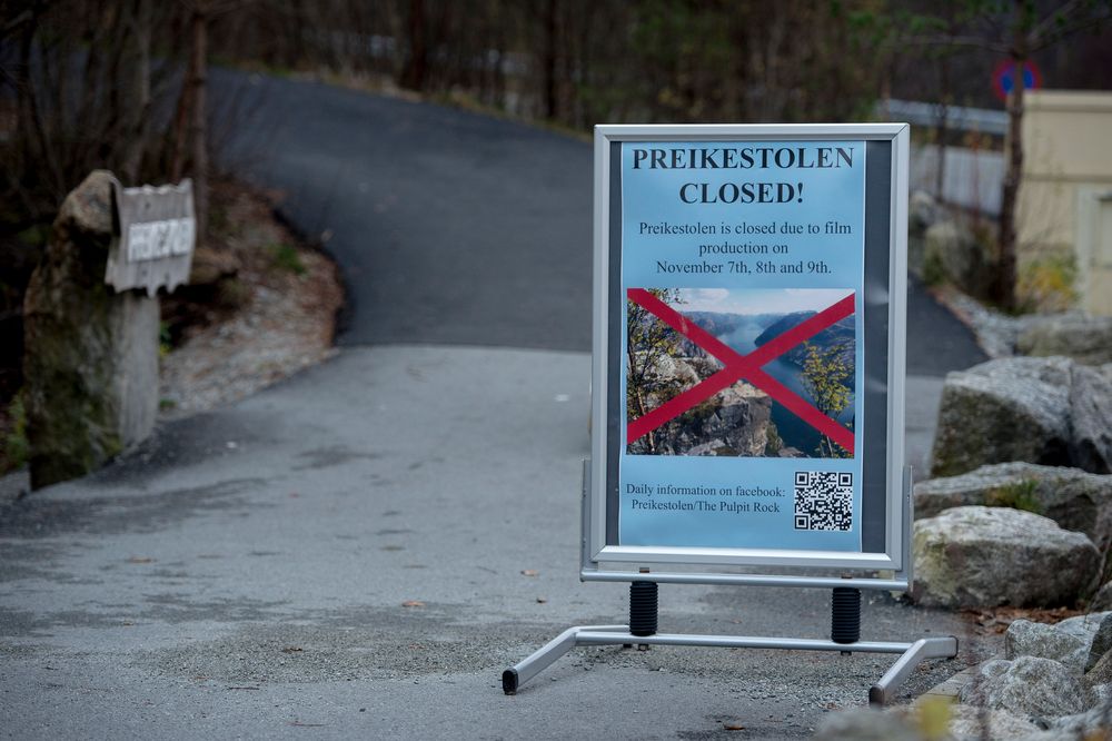 Mission Impossible-innspilling på Preikestolen i Forsand kommune utenfor Stavanger ble omtalt i Vi Menn.