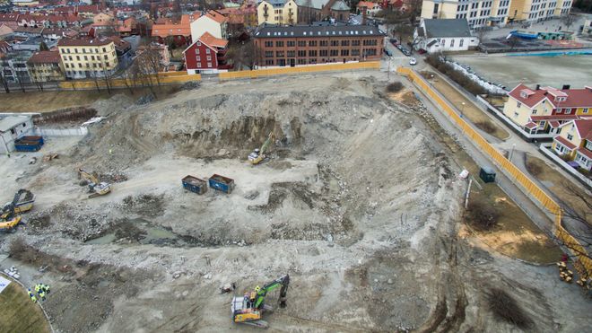 Jordal Amfi: Bygningene i nabolaget slår sprekker