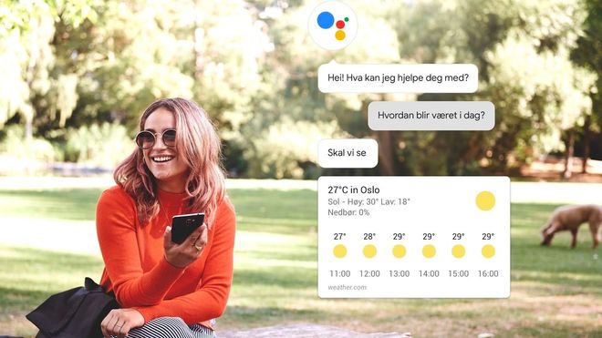 GOOGLE ASSISTENT PÅ NORSK I DAG