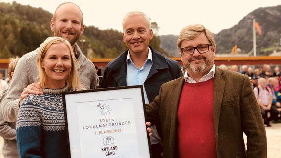 Røyland gård er Årets Lokalmatgründer