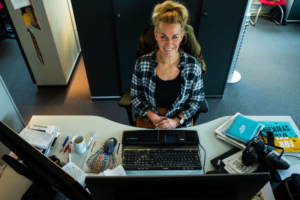 Inger Gretasdatter er i et årsvikariat som kulturleder i Rana Blad.