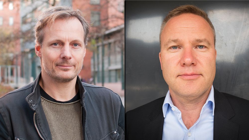 Medieprofessor Steen Steensen ved OsloMet og redaktør Helge Lurås i Resett.
