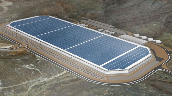 Tesla GIgafactory (skisse).