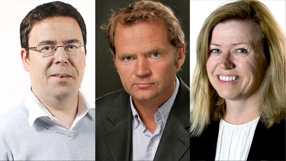 Frode Hansen i Dagbladet, Knut Magnus Berge i NRK og Tone Tveøy Strøm-Gundersen i Aftenposten om hvordan deres mediehus dekker Forsvaret.