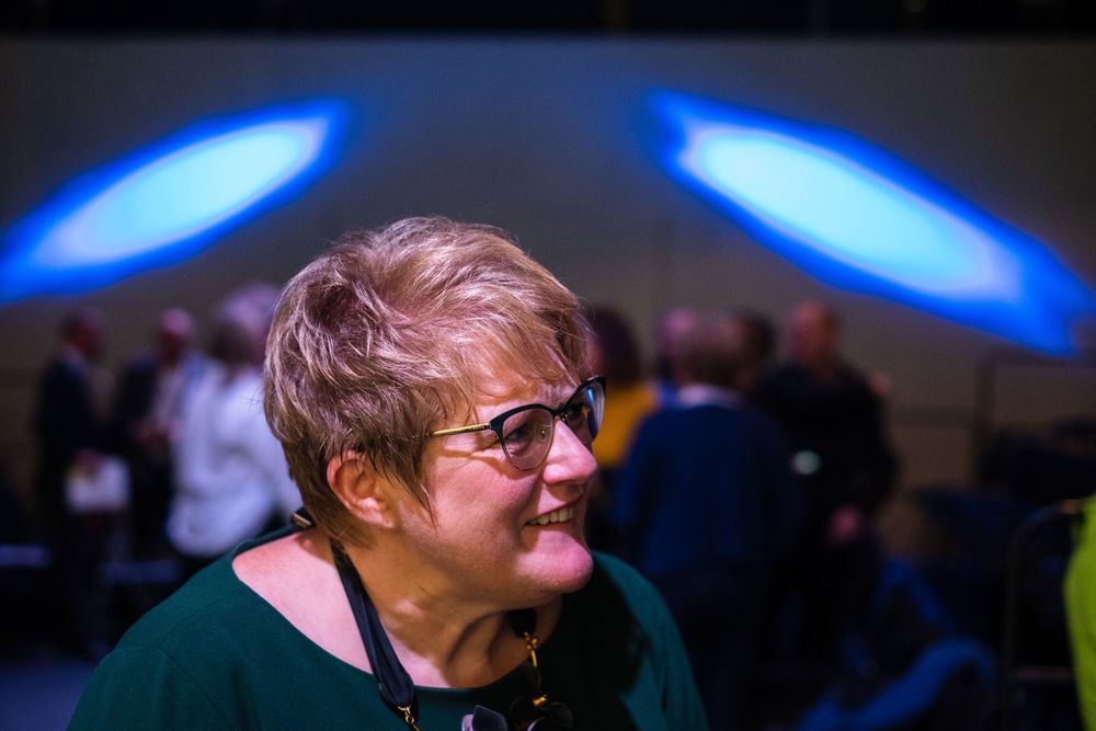 Trine Skei Grande, pressekonferanse budsjettdagen mandag