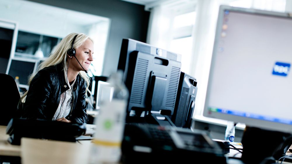 Fra TDCs kundeserviceavdeling. (Illustrasjonsfoto)