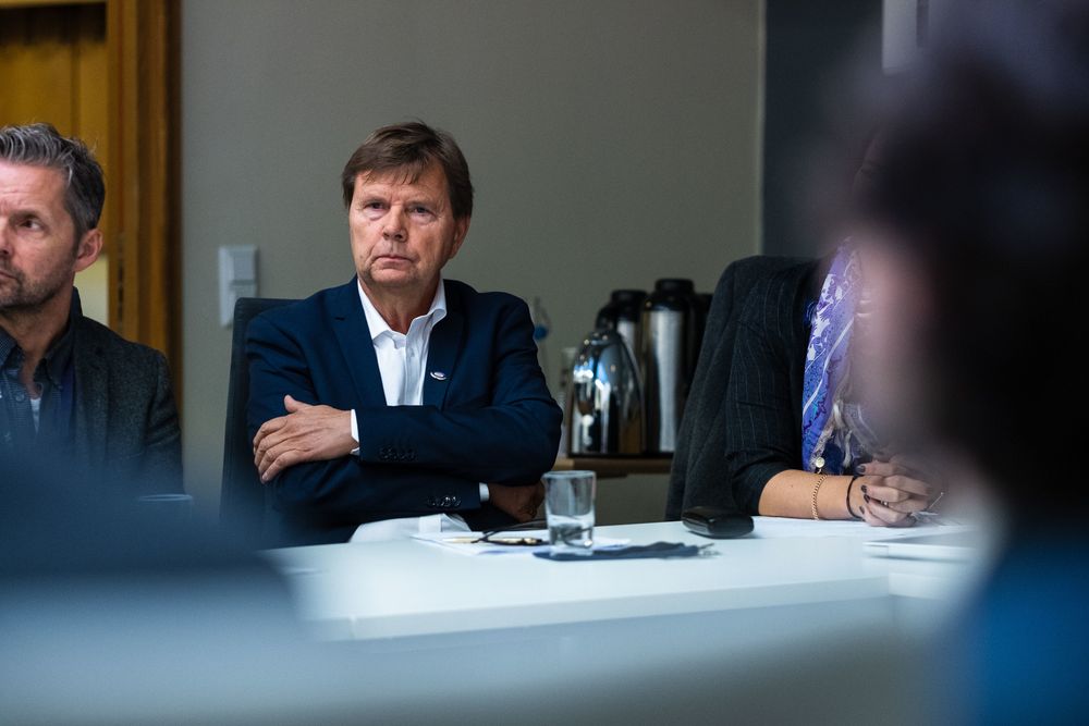 Svein Larsen, radiosjef i Radio Metro under kulturdepartementets rundbordskonferanse om DAB.