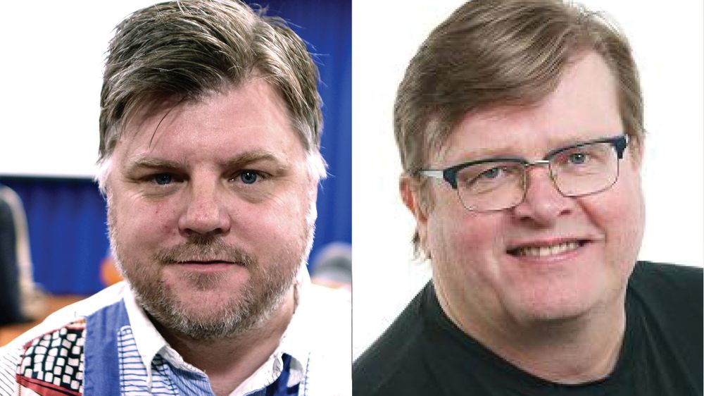 Avtroppende: Richard Aune. Innstilt som ny NRKJ-leder: Rolf Johansen (t.h)