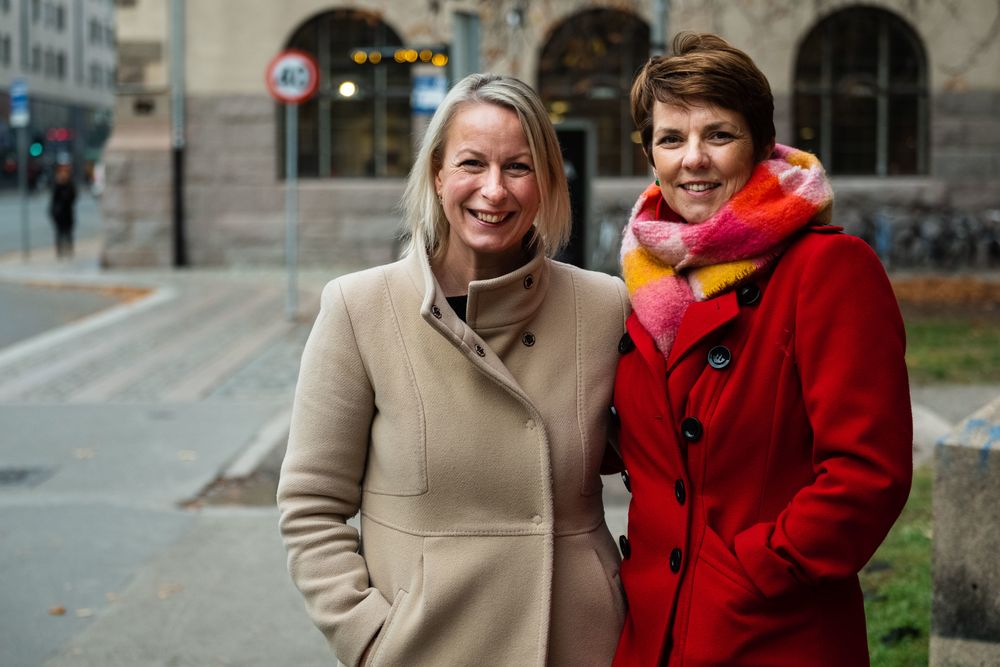 Medienettverket - jubileumskonferanse i kulturkirken Jakob. Nikki Jenkins og Susanne Cooper, BBC.