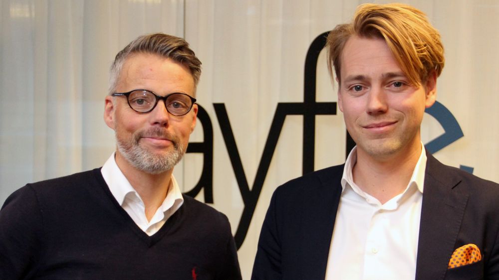 Frode Lund Nielsen og Jeppe Lund hos Ayfie.