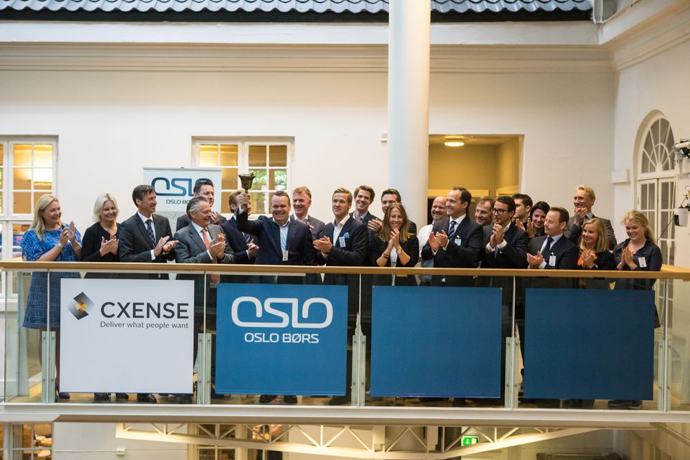 Den gang da i 2014: Selskapet Cxense ble børsnotert. Nå går verdien på selskapet i bunn.