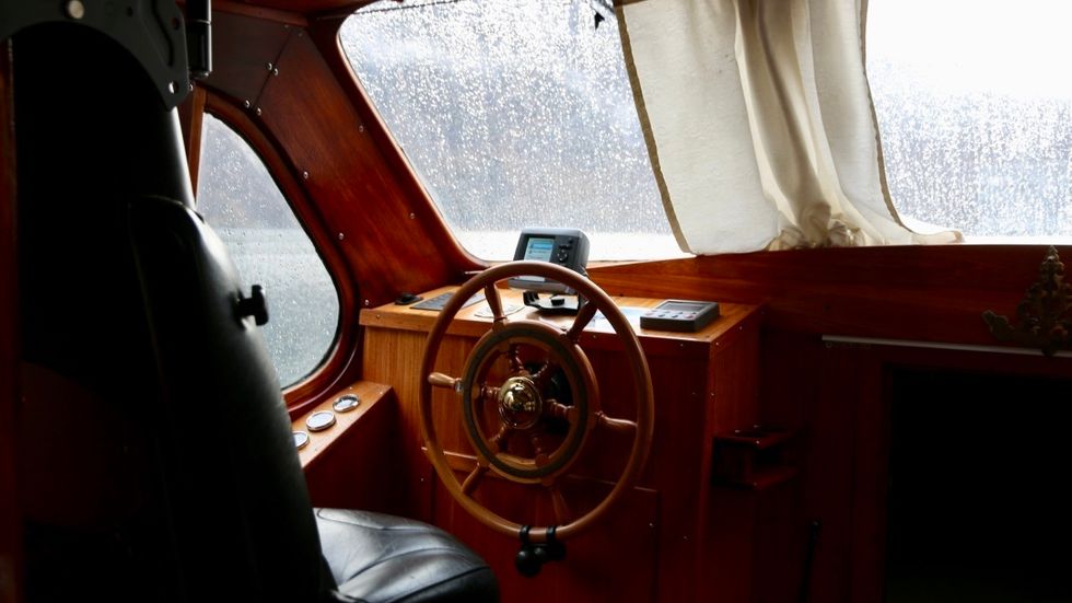 TILBAKE: M/B Tya har ikkje vore på Sognefjorden sida 1952. – Når båten er ferdig restaurert, vert dette sjødronninga i Årdal, seier Asperheim