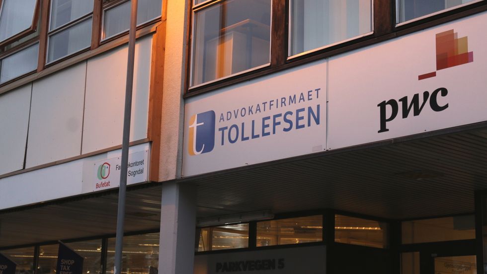 ADVOKATFIRMA: Advokatfirmaet Tollefsen sine lokale i Sogndal.