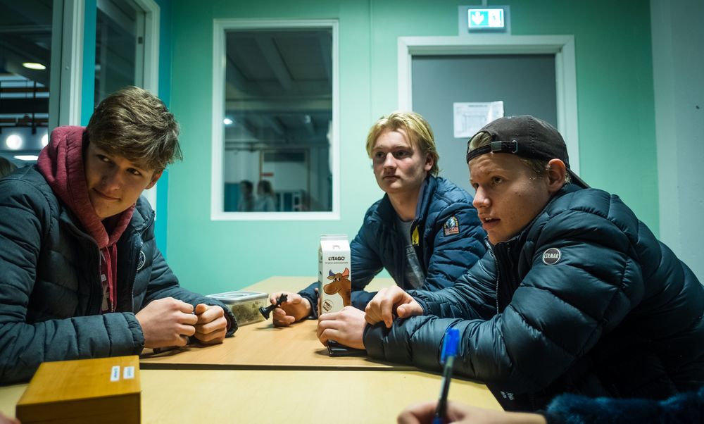 Anders Sorknes (16), Emil Aslaksen (16), Trym Stuen (16),