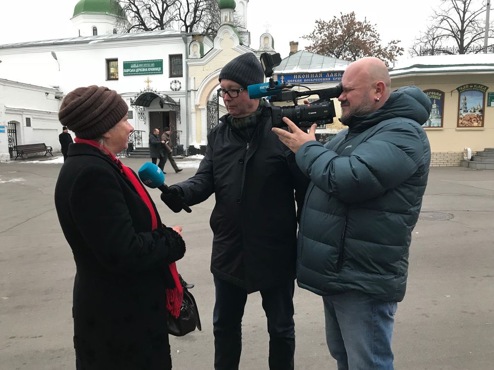 Jan Espen Kruse og fotograf Linkevitsj.