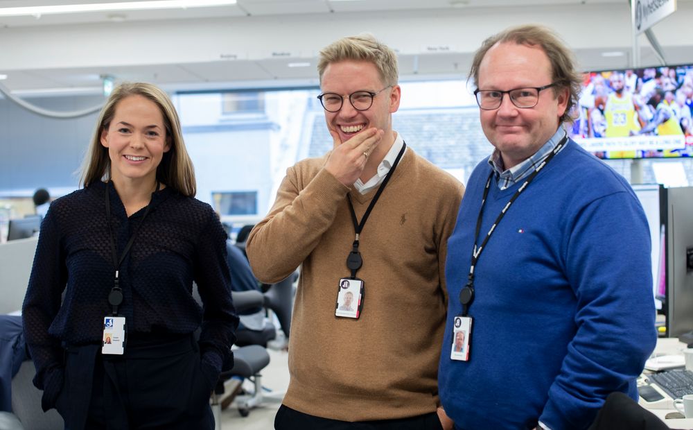 Susanne Klungtveit, Eirik Winsnes og frontsjef Klaus.