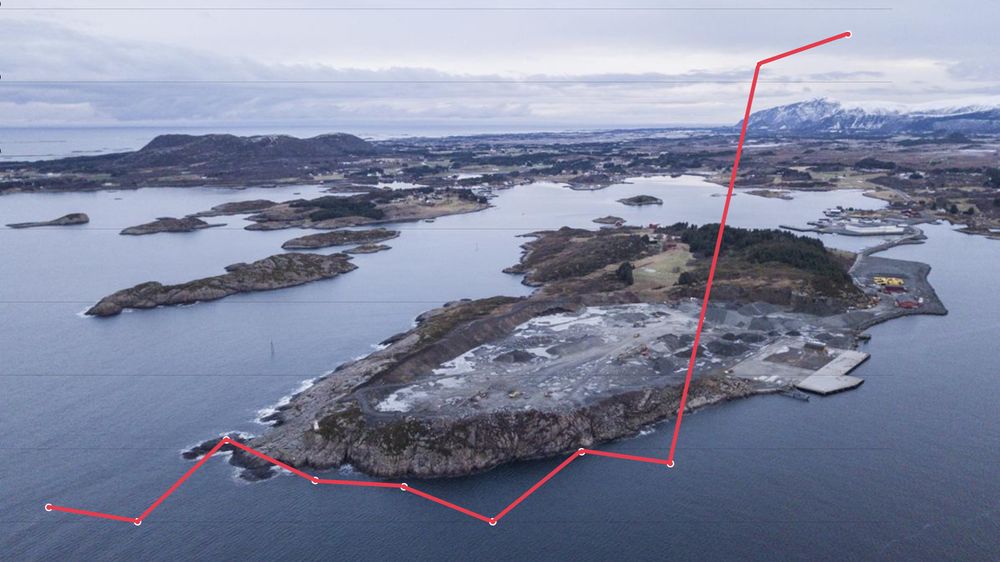 Det planlagte anlegget til Salmon Evolution er blant anleggene som bidrar til veksten i tillatelser til lakseoppdrett på land.