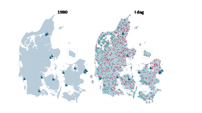 Danmark har gått fra 14 kullkraftverk til 6200 vindmøller, men har fortsatt et kraftnett i toppklasse