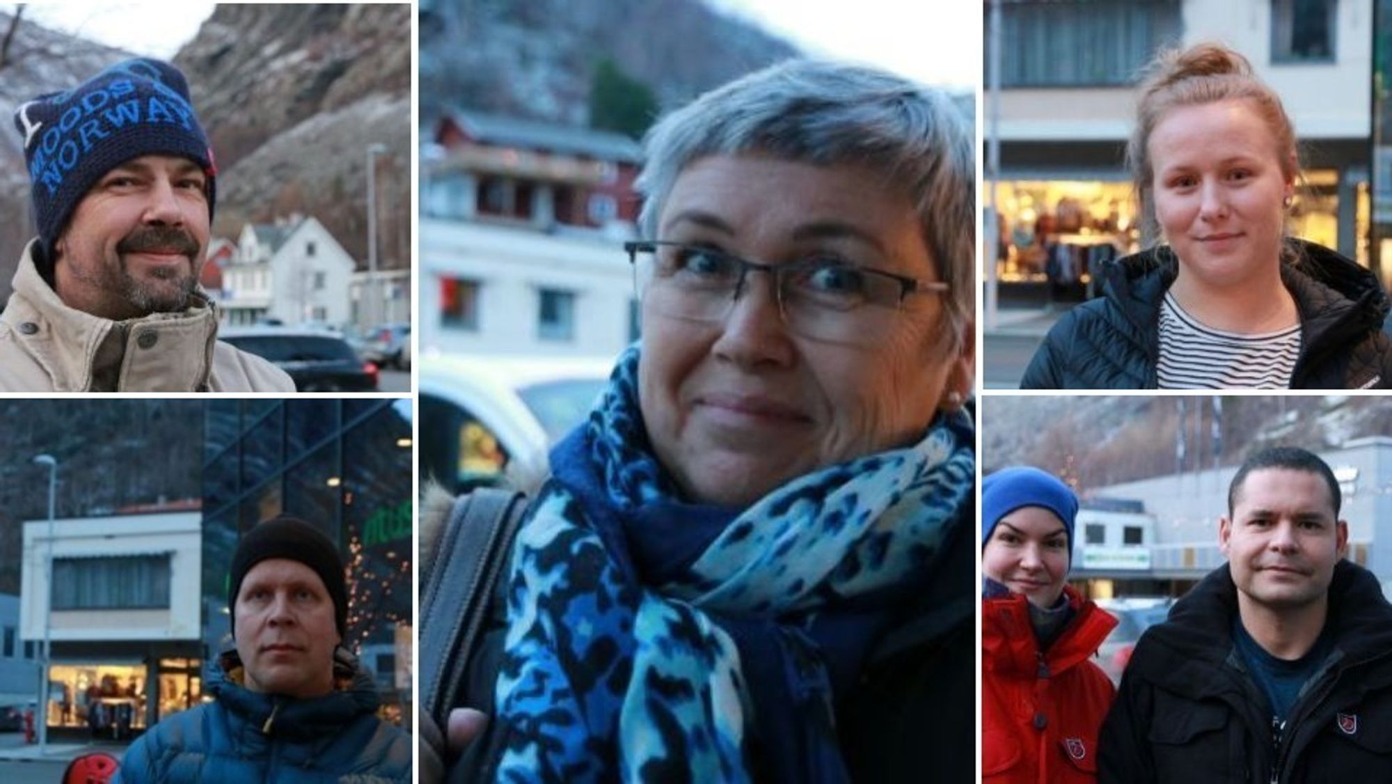 OPPE FRÅ VENSTRE: Geir Sørensen, Stine Svarstad, Rune Bolstad, Edward Cuevas saman med sambuaren Camilla Myrtveit og Nina Marie Dolmen.