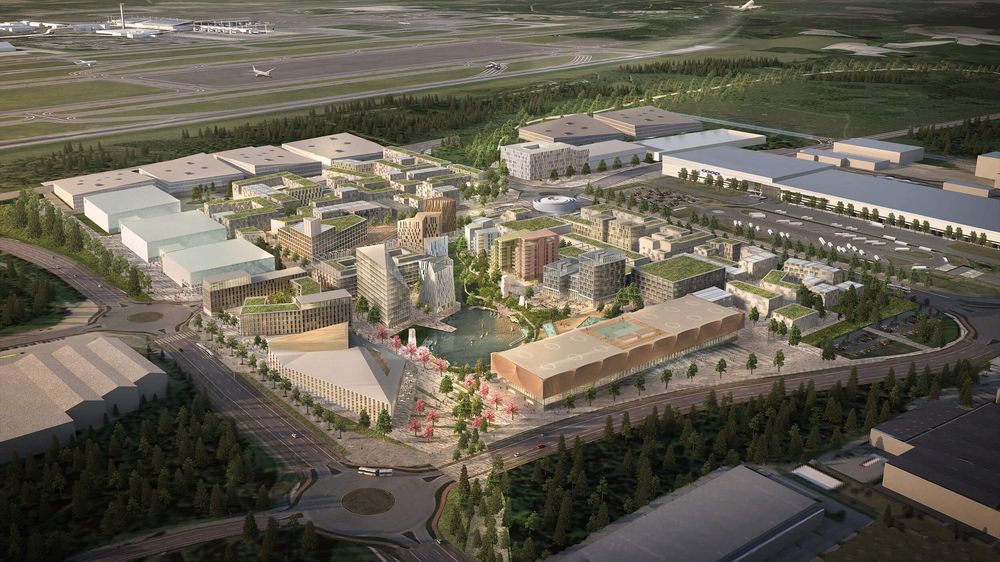 Det skal gå an å ferdes også utenom kurs og konferanser i den nye flyplassbyen på Gardermoen.