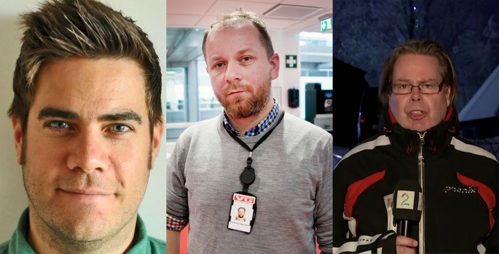Klubbleiarane Eirik Meling og Tor-Erling Thømt Ruud i Sunnmørsposten og VG, og nestleiar i TV 2-klubben, Leslie Tangen.
