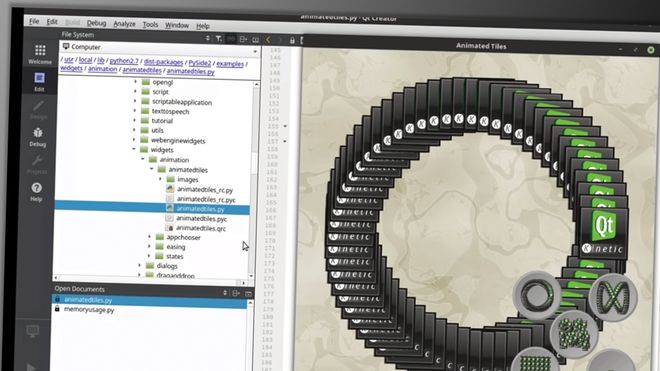Qt for Python. Skjermbilde.