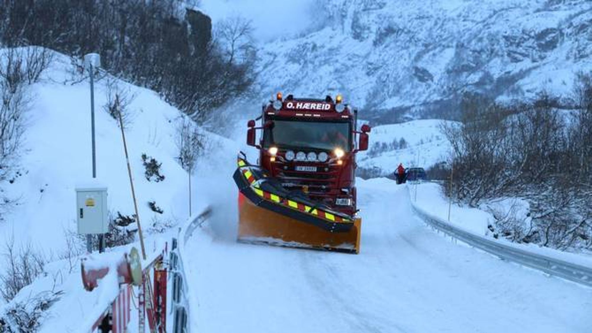 SNØ: Det er meld snø på julafta i store delar av Indre Sogn.