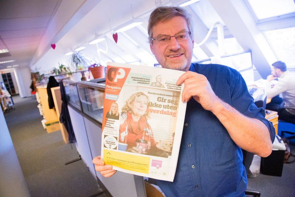 Magne Lerø, ansvarleg redaktør i Dagens Perspektiv. Lerø eig Medier og Ledelse, som gir ut Dagens Perspektiv (tidlegare Ukeavisen ledelse) på papir og nett, i tillegg til magasinet Plot.