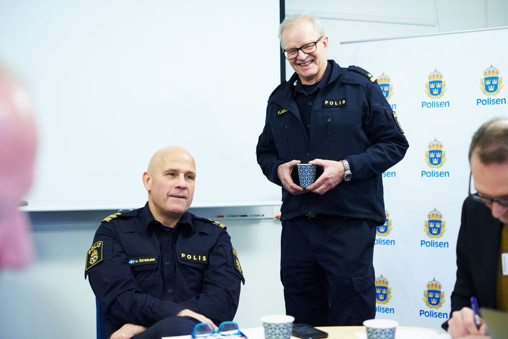 Ola Österling og Kjell Lindgren i Stockholm-politiet.