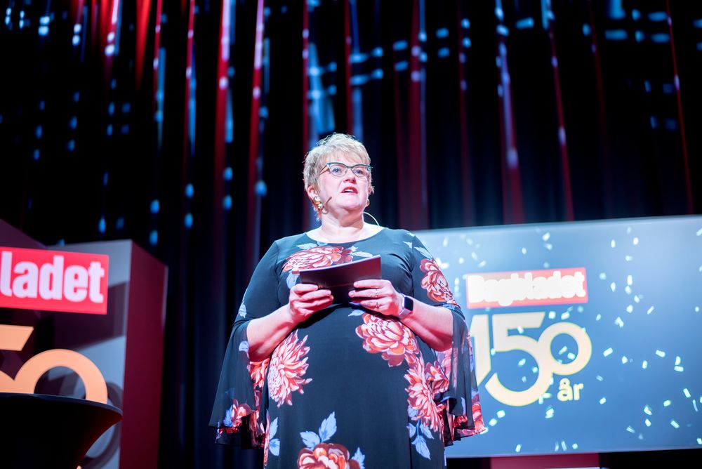 Kulturminister Trine Skei Grande (V) åpnet Dagbladets 150-årsfeiring i Oslo lørdag 19. januar.