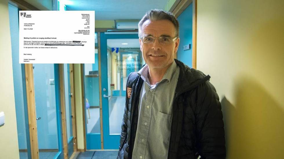 GÅR TIL POLITIET: Rådmann Jostein Aanestad ber politiet vurdera om det er grunnlag for å ta ut tiltale mot ein person for måten vedkomande "uttrykkjer seg om namngjevne tilsette i kommunen".