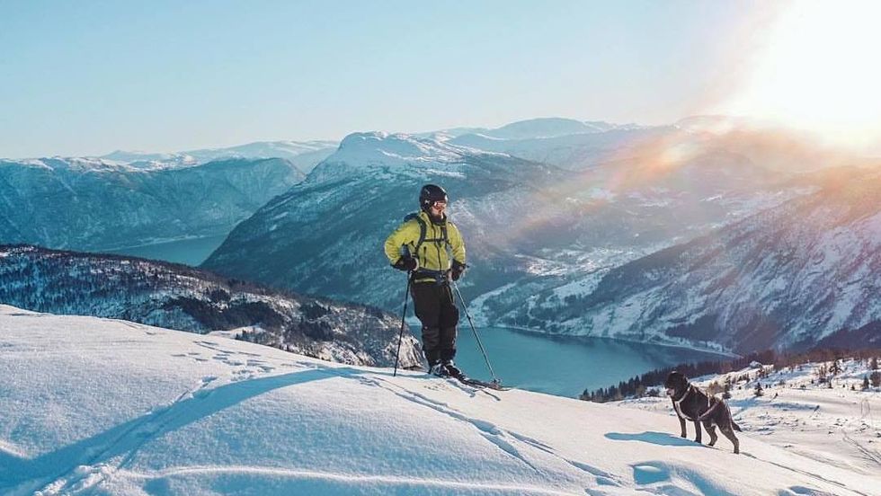 BLINKSKOT: Biletet er teke frå Vorfjellet i Luster, ein topp som ligg på 1209 meters høgde.