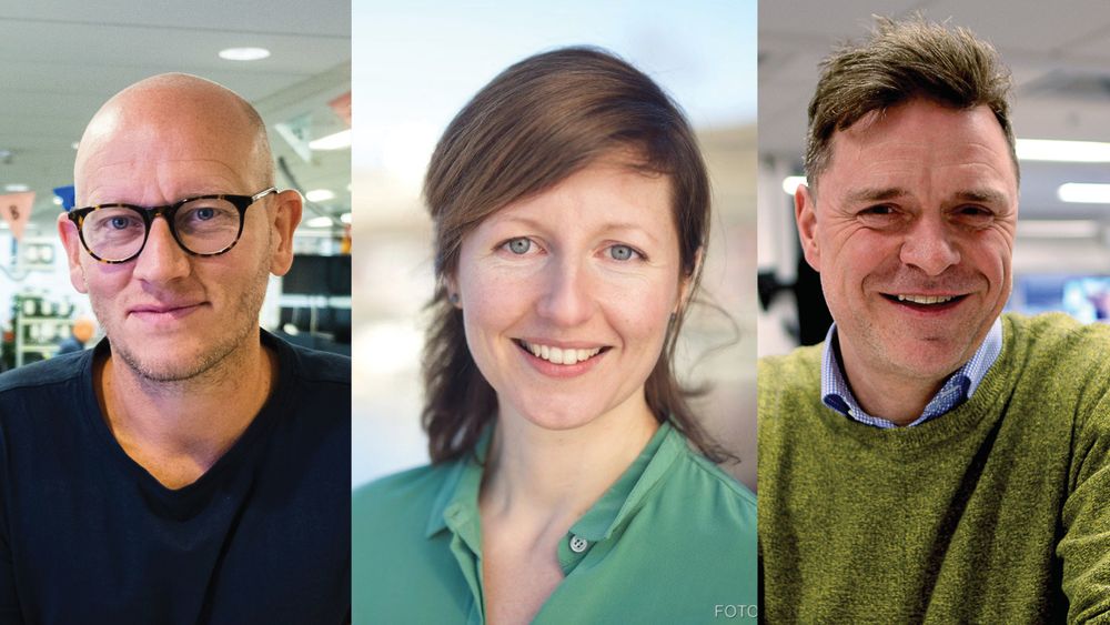 Ola Stenberg i VG, Laurie MacGregor i NRK og Espen Egil Hansen i Aftenposten.