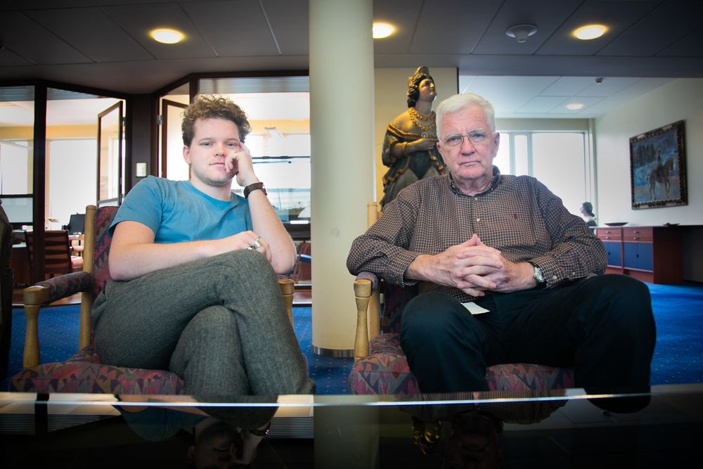 Jon Trygve Hegnar og far Trygve Hegnar.