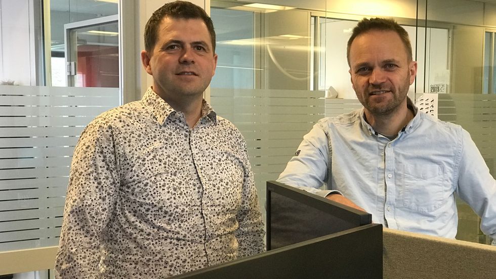 AUKA ANSVAR: Jørgen Tistel er direktør for den nye IKT-avdelinga under fellesadministrasjonen til Fylkesmennene. Frank Hofslundsengen vert sjef for den nye seksjonen for digitalisering.