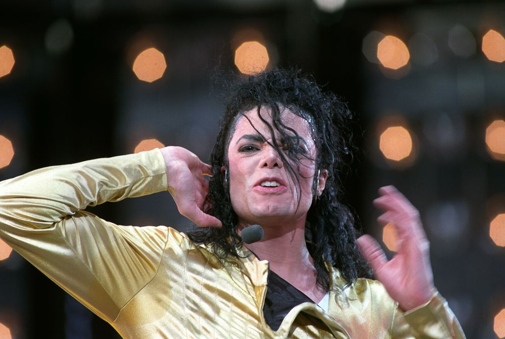 Oslo, 1992: Michael Jackson spiller på Valle Hovin. Foto: Terje Bendiksby / SCANPIX