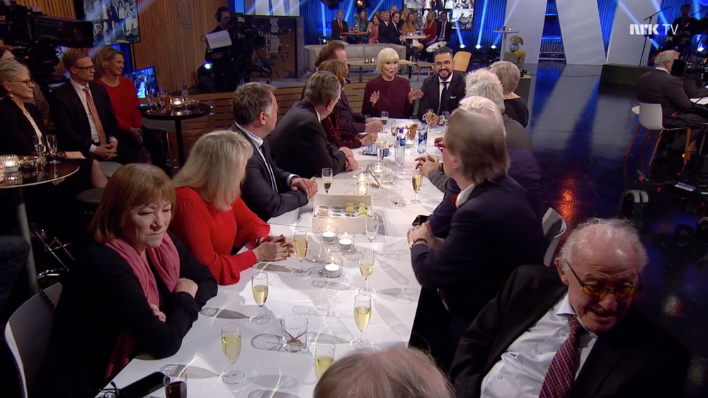 Dagsrevyen sitt 60 års jubileum på NRK 15. desember 2018.