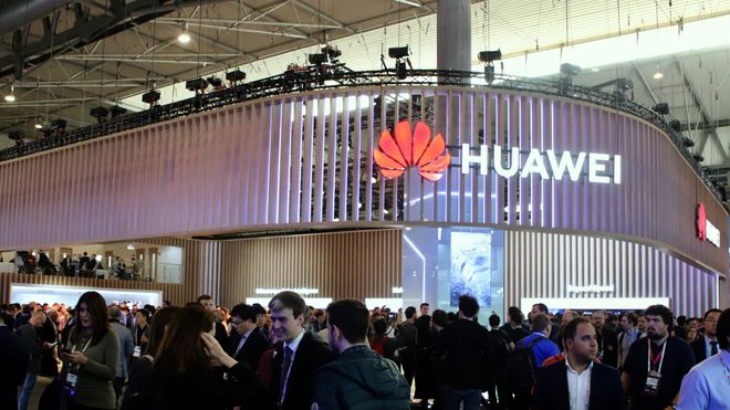 Huaweis stand på MWC 2019 i Barcelona.
